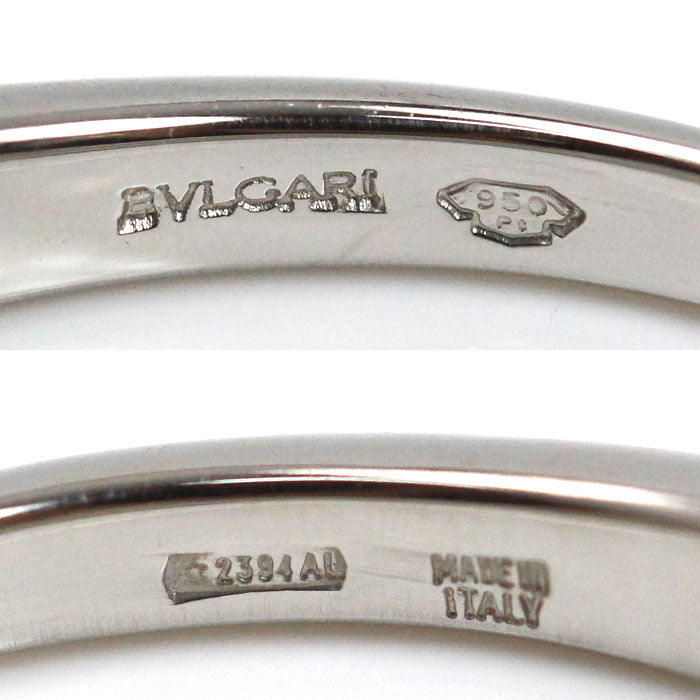 BVLGARI ブルガリ Pt950プラチナ コロナ ウェディング 7P ダイヤ リング・指輪 ダイヤモンド 9号 4.0g レディース【中古】【美品】