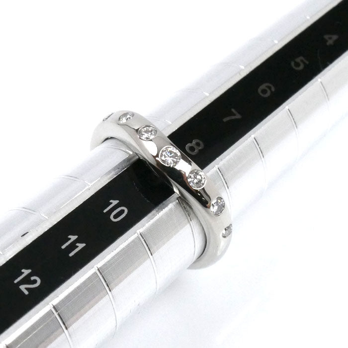 BVLGARI ブルガリ Pt950プラチナ コロナ ウェディング 7P ダイヤ リング・指輪 ダイヤモンド 9号 4.0g レディース【中古】【美品】