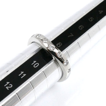 BVLGARI ブルガリ Pt950プラチナ コロナ ウェディング 7P ダイヤ リング・指輪 ダイヤモンド 9号 4.0g レディース【中古】【美品】