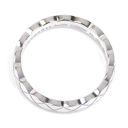 CHANEL シャネル K18WG ホワイトゴールド ココクラッシュ ミニ リング・指輪 J11793 9号 49 3.8g レディース【中古】