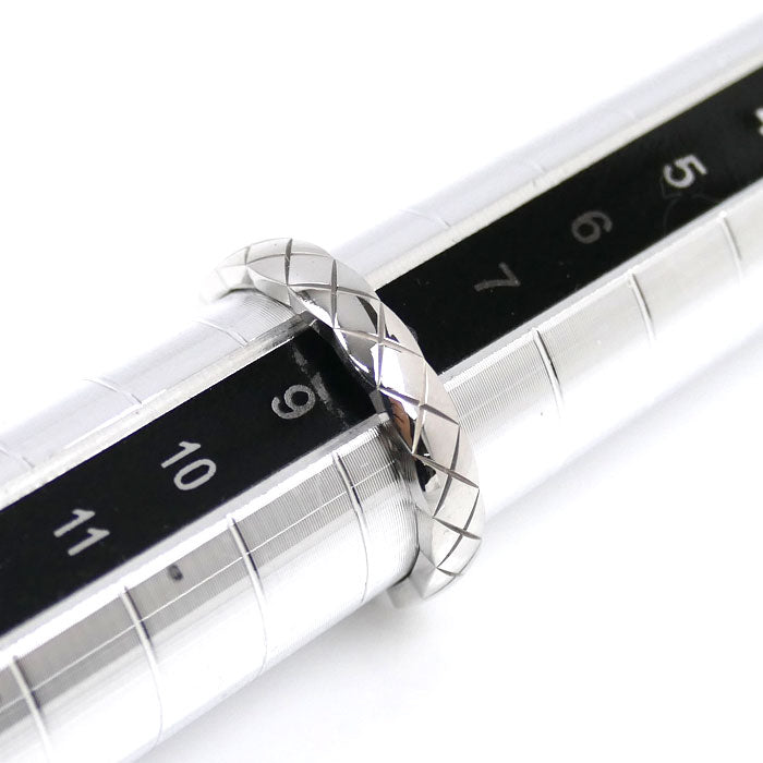 CHANEL シャネル K18WG ホワイトゴールド ココクラッシュ ミニ リング・指輪 J11793 9号 49 3.8g レディース【中古】
