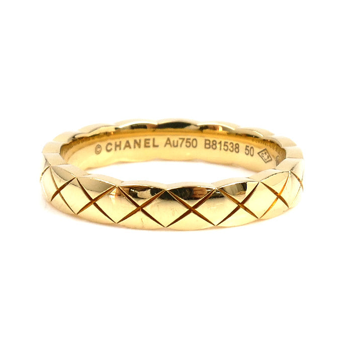 CHANEL シャネル K18YG イエローゴールド ココクラッシュ リング・指輪 J11794 9.5号 50 3.8g レディース【中古】
