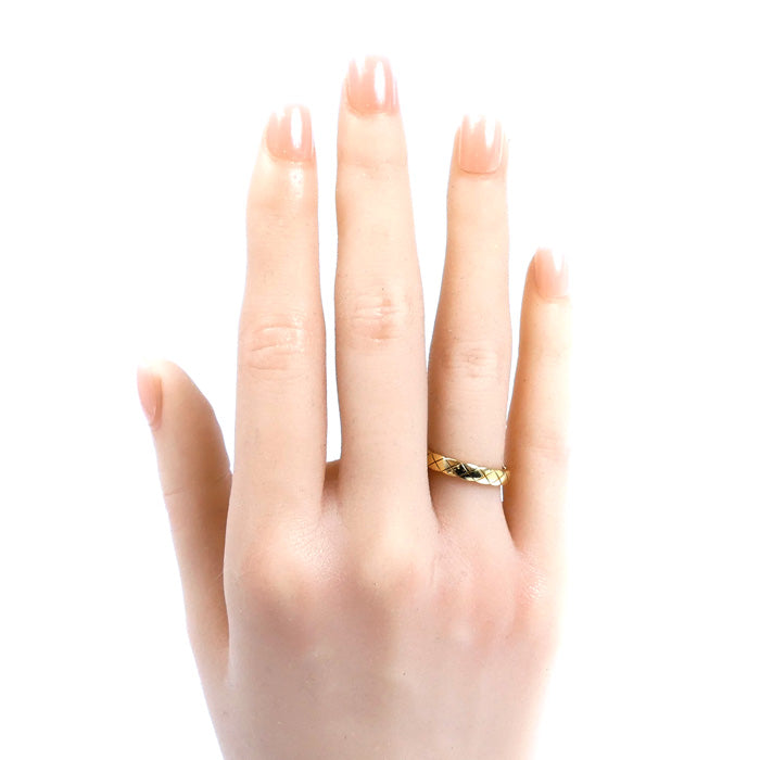 CHANEL シャネル K18YG イエローゴールド ココクラッシュ リング・指輪 J11794 9.5号 50 3.8g レディース【中古】