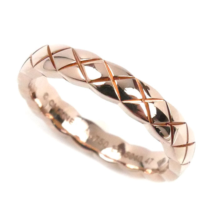 CHANEL シャネル K18BG ココクラッシュ リング・指輪 J11785 7号 47 3.5g レディース【中古】【美品】