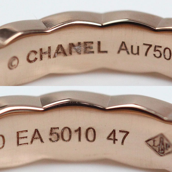 CHANEL シャネル K18BG ココクラッシュ リング・指輪 J11785 7号 47 3.5g レディース【中古】【美品】