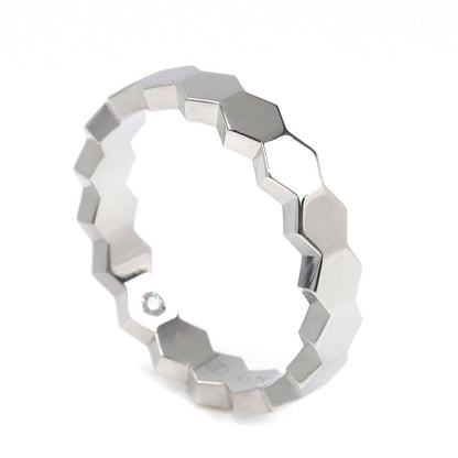 Chaumet ショーメ K18WG ホワイトゴールド ビーマイラブ ハニカム リング・指輪 083358 14号 54 4.5g レディース【中古】【美品】