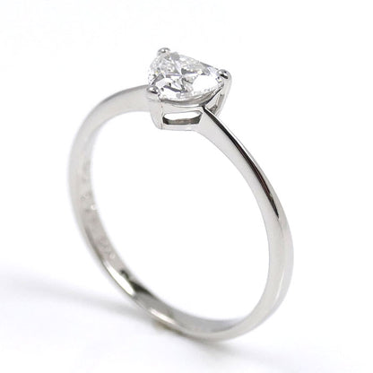 ROYAL ASSCHER Pt900プラチナ ハートシェイプ リング・指輪 ダイヤモンド0.50ct 12号 2.3g レディース【中古】【美品】