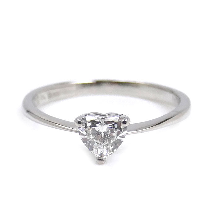 ROYAL ASSCHER Pt900プラチナ ハートシェイプ リング・指輪 ダイヤモンド0.50ct 12号 2.3g レディース【中古】【美品】