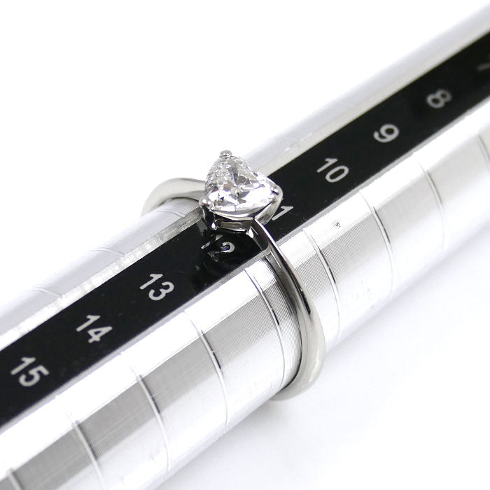ROYAL ASSCHER Pt900プラチナ ハートシェイプ リング・指輪 ダイヤモンド0.50ct 12号 2.3g レディース【中古】【美品】