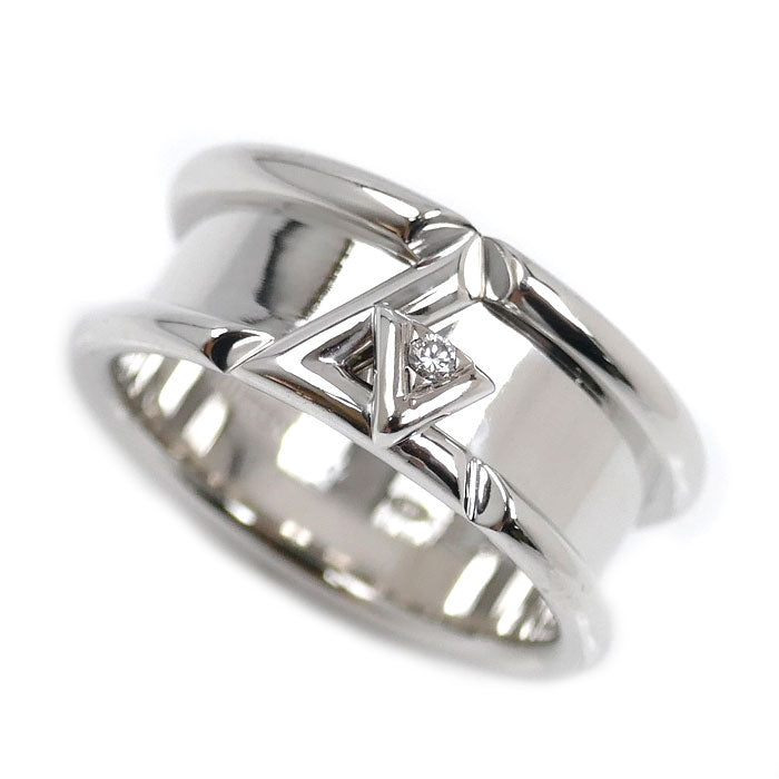 LOUIS VUITTON ルイ・ヴィトン K18WG ホワイトゴールド リング LV ヴォルト ワン リング・指輪 Q9O59 ダイヤモンド 12.7g メンズ【中古】