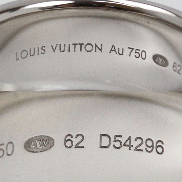 LOUIS VUITTON ルイ・ヴィトン K18WG ホワイトゴールド リング LV ヴォルト ワン リング・指輪 Q9O59 ダイヤモンド 12.7g メンズ【中古】