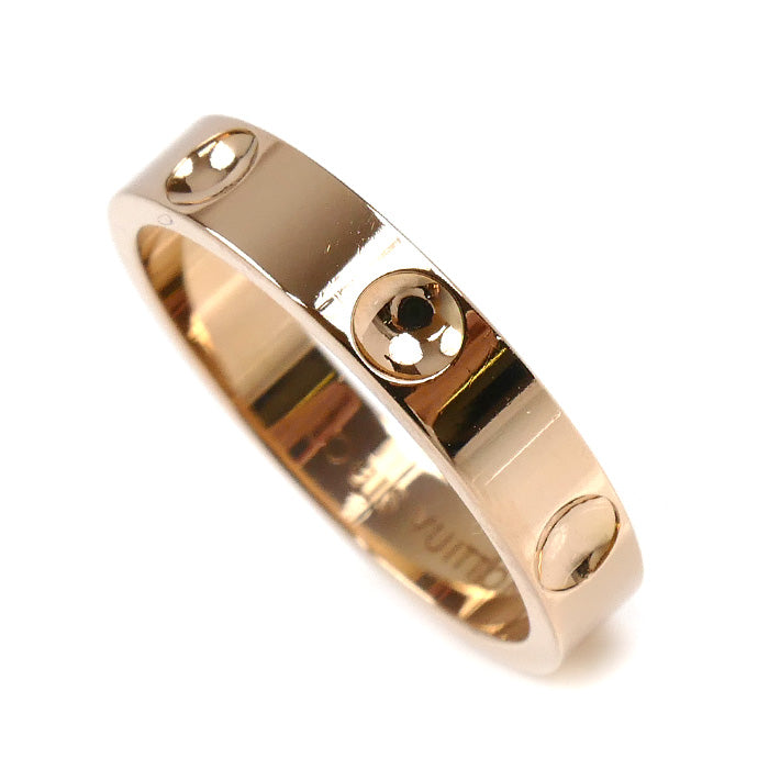 LOUIS VUITTON ルイ・ヴィトン K18PG ピンクゴールド プティットバーグ アンプラント リング・指輪 11号 51 3.5g レディース【中古】【美品】