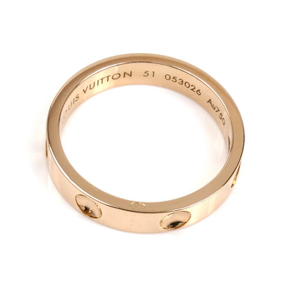 LOUIS VUITTON ルイ・ヴィトン K18PG ピンクゴールド プティットバーグ アンプラント リング・指輪 11号 51 3.5g レディース【中古】【美品】