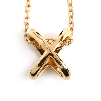 Chaumet ショーメ K18PG ピンクゴールド ジュ ドゥ リアン ダイヤ ネックレス 082216-000 ダイヤモンド 4.4g 38/40/42cm レディース【中古】