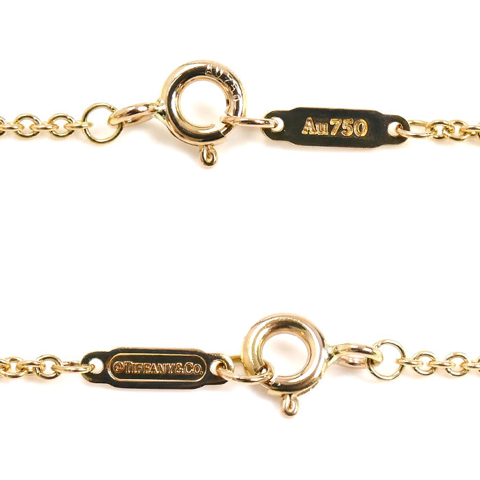 TIFFANY&Co. ティファニー K18PG ピンクゴールド タグ チェーン ミニ ネックレス 4.3g 46cm レディース【中古】【美品】