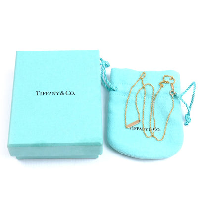 TIFFANY&Co. ティファニー K18PG ピンクゴールド タグ チェーン ミニ ネックレス 4.3g 46cm レディース【中古】【美品】