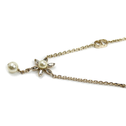 Dior ディオール メタル クリスタル レジンパール Bloom in Dior ネックレス N3328WOMCY_D03S 43cm レディース【中古】【美品】