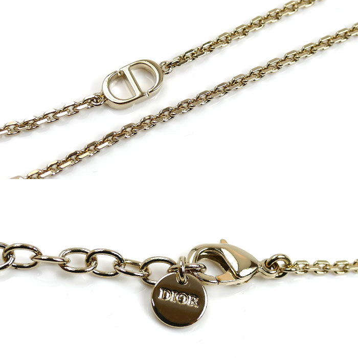 Dior ディオール メタル クリスタル レジンパール Bloom in Dior ネックレス N3328WOMCY_D03S 43cm レディース【中古】【美品】