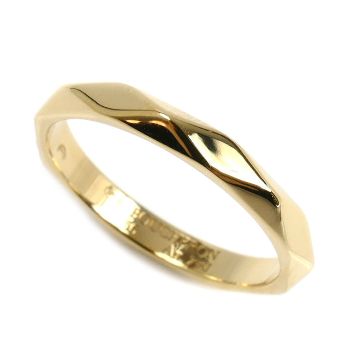 Boucheron ブシュロン K18YG イエローゴールド ファセット リング リング・指輪 JAL00092 15.5号 56 3.6g ユニセックス【中古】【美品】