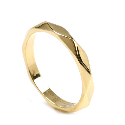 Boucheron ブシュロン K18YG イエローゴールド ファセット リング リング・指輪 JAL00092 15.5号 56 3.6g ユニセックス【中古】【美品】
