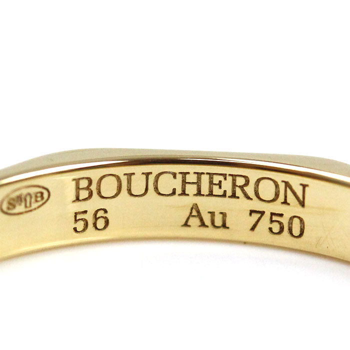 Boucheron ブシュロン K18YG イエローゴールド ファセット リング リング・指輪 JAL00092 15.5号 56 3.6g ユニセックス【中古】【美品】