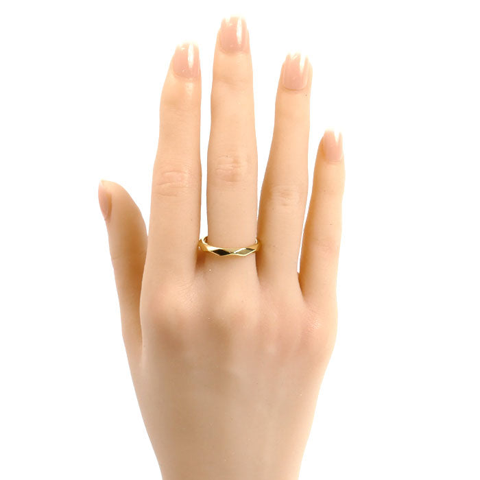 Boucheron ブシュロン K18YG イエローゴールド ファセット リング リング・指輪 JAL00092 15.5号 56 3.6g ユニセックス【中古】【美品】