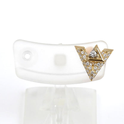 LOUIS VUITTON ルイ・ヴィトン K18YG イエローゴールド ピュス LV ヴォルト ワン シングルピアス ピアス Q06484 ダイヤモンド 1.5g レディース【中古】【美品】
