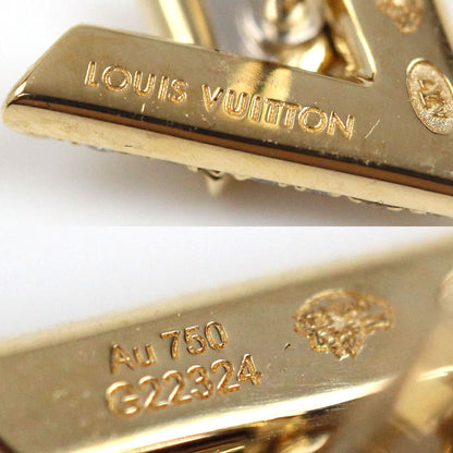 LOUIS VUITTON ルイ・ヴィトン K18YG イエローゴールド ピュス LV ヴォルト ワン シングルピアス ピアス Q06484 ダイヤモンド 1.5g レディース【中古】【美品】