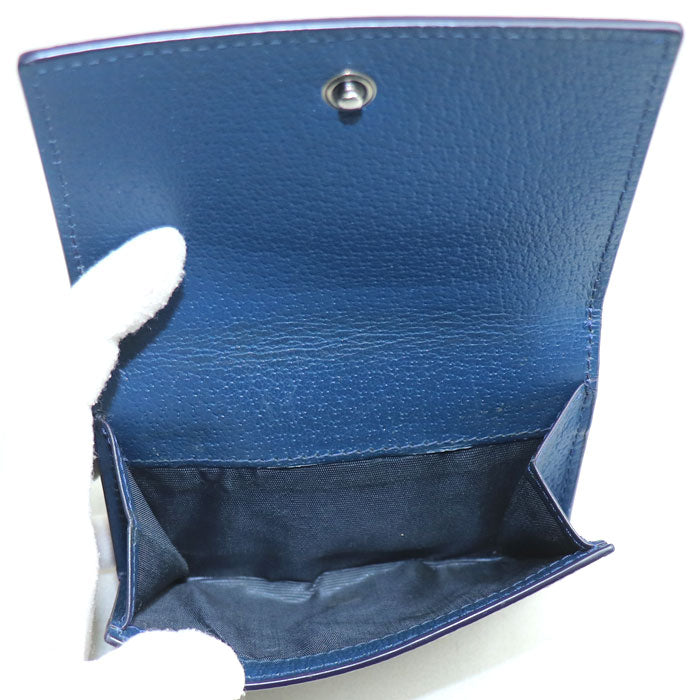 GUCCI グッチ GG ディテール付き GG 三つ折りウォレット 三つ折り財布 ベージュ ブルー 769225 ユニセックス【中古】