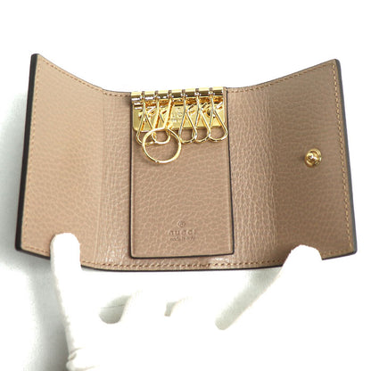 GUCCI グッチ ダブルG バイカラー キーケース キーケース ピンク ベージュ 456118 レディース【中古】【美品】