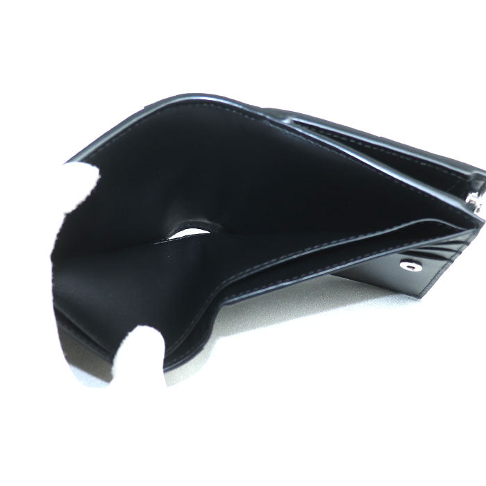 BOTTEGAVENETA ボッテガヴェネタ スモール カセット 二つ折りファスナーウォレット 二つ折り財布 ブラック 819207VBWD28803 メンズ【中古】【美品】