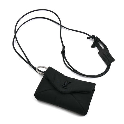 SAINT LAURENT サンローラン カサンドラ ミニ エンベロープ ポーチ ブラック 797979 FADKQ 1000 レディース【中古】【美品】