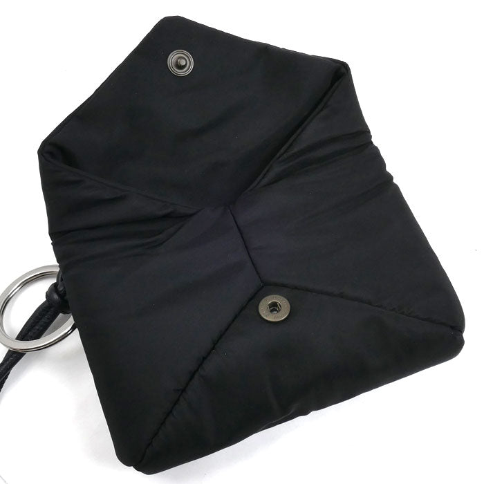 SAINT LAURENT サンローラン カサンドラ ミニ エンベロープ ポーチ ブラック 797979 FADKQ 1000 レディース【中古】【美品】