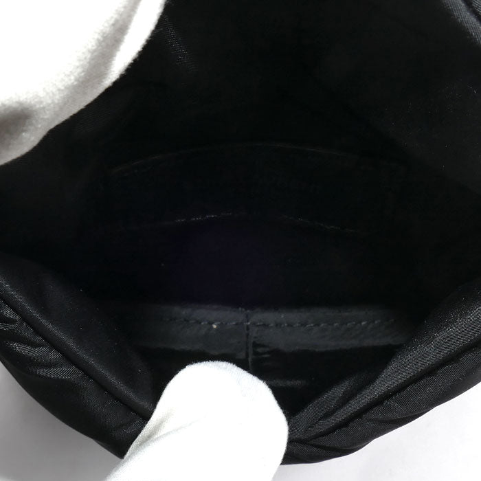 SAINT LAURENT サンローラン カサンドラ ミニ エンベロープ ポーチ ブラック 797979 FADKQ 1000 レディース【中古】【美品】