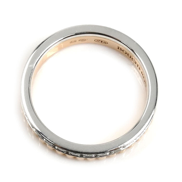 Boucheron ブシュロン K18PG/WG キャトル ラディアント ハーフ フルパヴェ リング・指輪 JAL00248 ダイヤモンド 6号 46 3.0g レディース【中古】【美品】