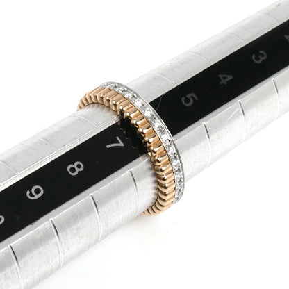 Boucheron ブシュロン K18PG/WG キャトル ラディアント ハーフ フルパヴェ リング・指輪 JAL00248 ダイヤモンド 6号 46 3.0g レディース【中古】【美品】