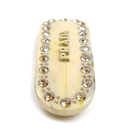PRADA プラダ プレックス ロゴ バレッタ プレックス ヘアクリップ ヘアアクセサリー 1IF043 2CD0 レディース【中古】【美品】
