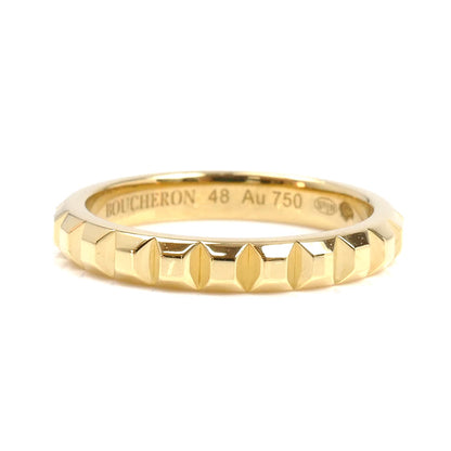 Boucheron ブシュロン K18YG イエローゴールド クルドパリ ミディアム リング・指輪 JAL00008 8号 48 3.3g レディース【中古】