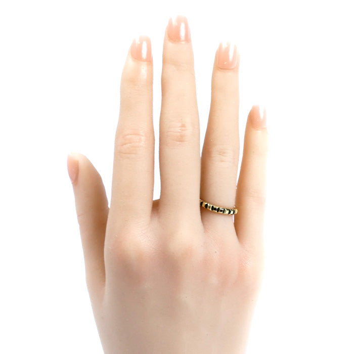 Boucheron ブシュロン K18YG イエローゴールド クルドパリ ミディアム リング・指輪 JAL00008 8号 48 3.3g レディース【中古】