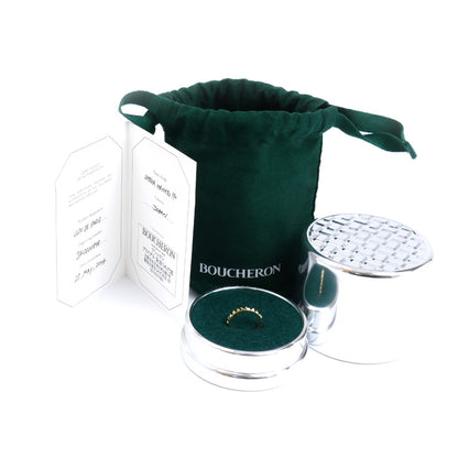 Boucheron ブシュロン K18YG イエローゴールド クルドパリ ミディアム リング・指輪 JAL00008 8号 48 3.3g レディース【中古】