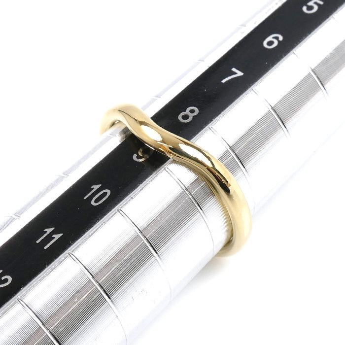 TIFFANY&Co. ティファニー K18YG イエローゴールド カーブドバンド リング リング・指輪 60016746 9号 2.2g レディース【中古】
