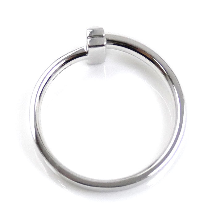 TIFFANY&Co. ティファニー K18WG ホワイトゴールド Tワン ナロー リング・指輪 69278280 17号 4.5g ユニセックス【中古】【美品】
