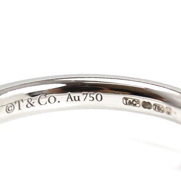 TIFFANY&Co. ティファニー K18WG ホワイトゴールド Tワン ナロー リング・指輪 69278280 17号 4.5g ユニセックス【中古】【美品】
