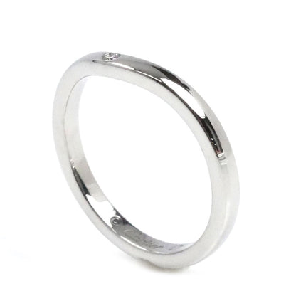 CARTIER カルティエ Pt950プラチナ バレリーナ カーブ ウェディング 3P ダイヤ リング・指輪 B4092947 ダイヤモンド 7号 47 2.9g レディース【中古】【美品】