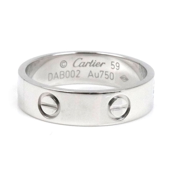CARTIER カルティエ K18WG ホワイトゴールド ラブ リング リング・指輪 B4084759 18.5号 59 6.7g レディース【中古】【美品】