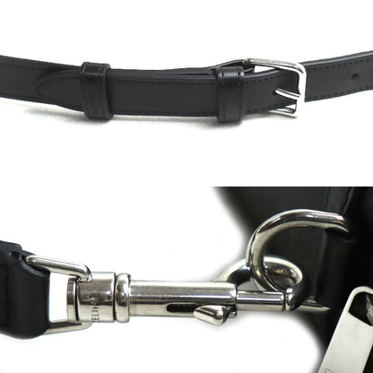 CELINE セリーヌ トリオンフ キャンバス スモール メッセンジャー ショルダーバッグ ブラック 113942EVJ.38SI メンズ【中古】