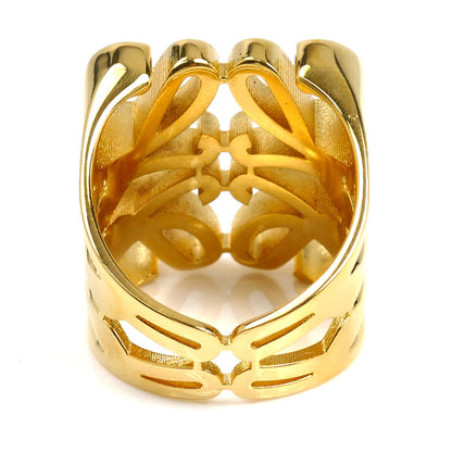 LOEWE ロエベ シルバー925 アナグラム シュバリエール リング・指輪 J821305X10 13号 13.1g レディース【中古】