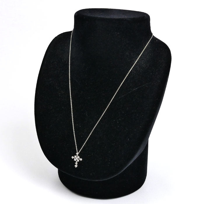 ROYAL ASSCHER Pt950プラチナ ネックレス ダイヤモンド0.30ct 3.7g ～45cm フリーチェーン レディース【中古】