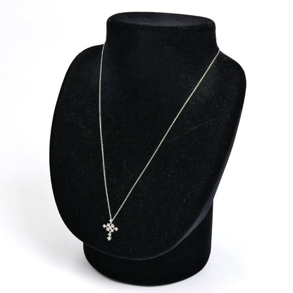 ROYAL ASSCHER Pt950プラチナ ネックレス ダイヤモンド0.30ct 3.7g ～45cm フリーチェーン レディース【中古】