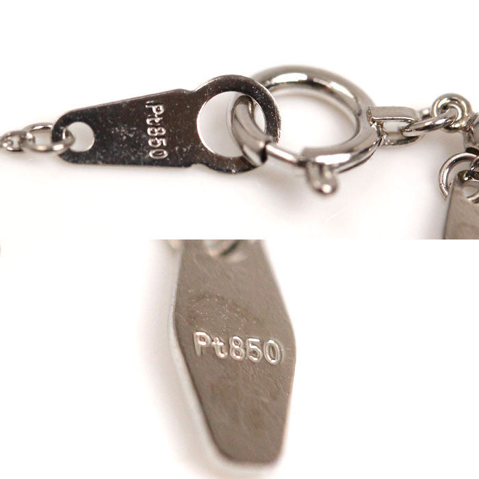 Forevermark Pt900/850 センター オブ マイ ユニバース ネックレス ダイヤモンド0.14ct/0.05ct 3.7g ～45cm フリーチェーン レディース【中古】